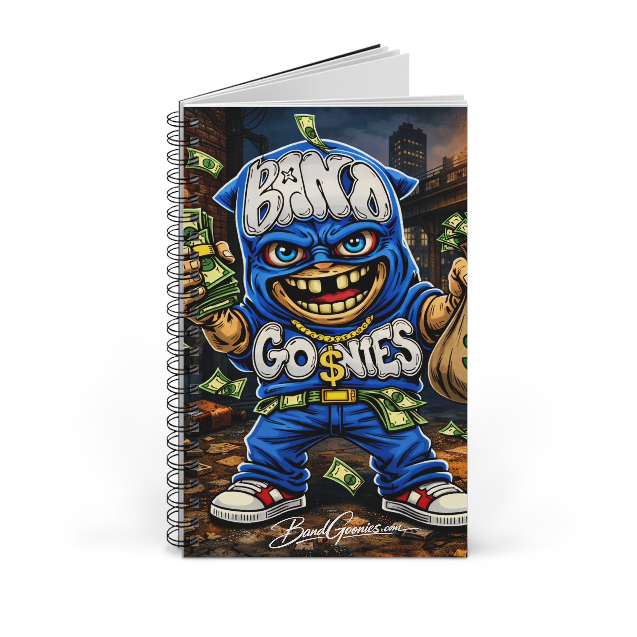 Blue Goonie (Front Design Only) Spiral Journal (80 Sheets)