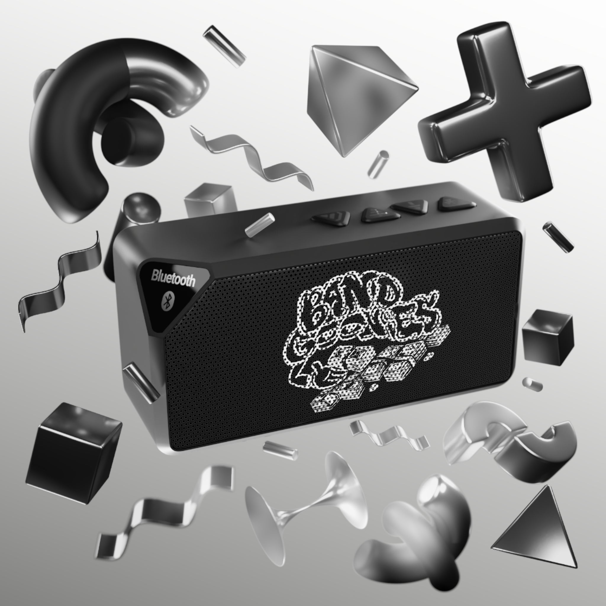 Black & White Bluetooth Speaker