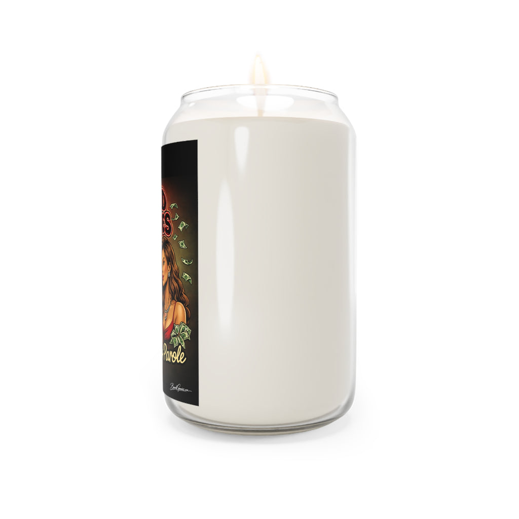 Scented Soy Candles (13.75oz) | Bandana Goonie Couple "Locked in, No Parole"