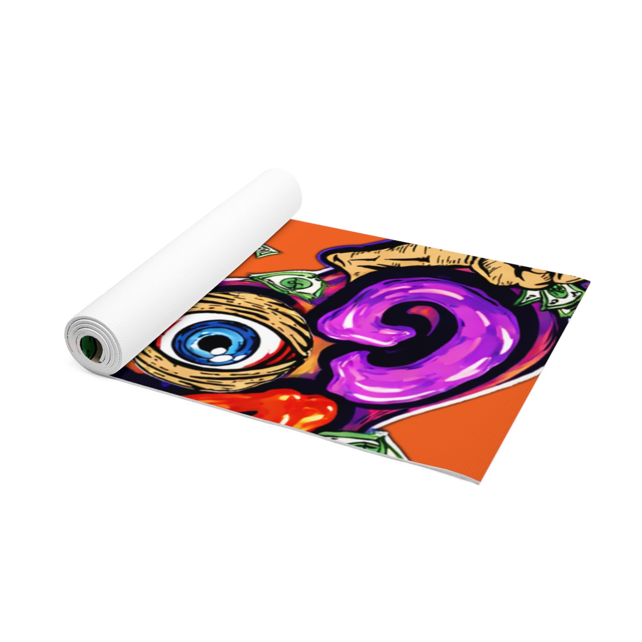 Foam Yoga Mat | Orange & Purple Band Goonies