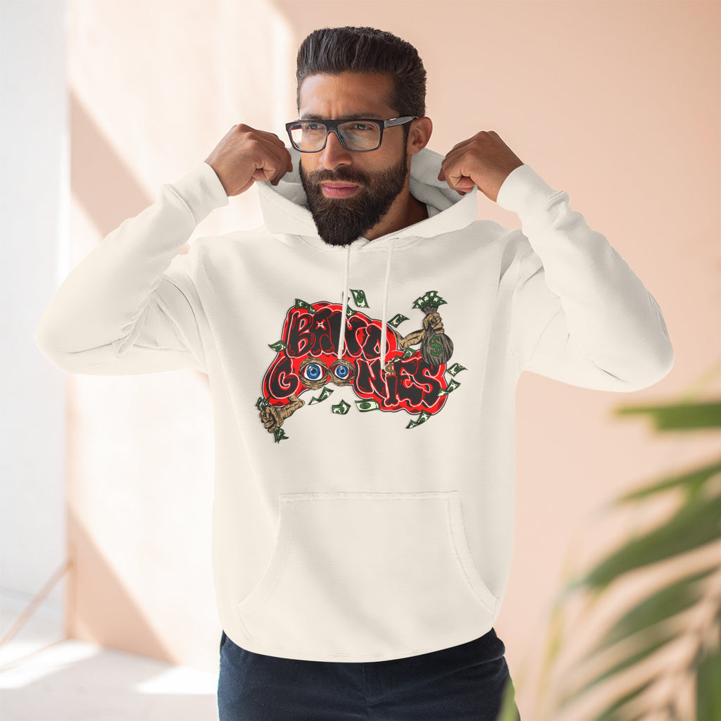 Three-Panel Fleece Hoodie