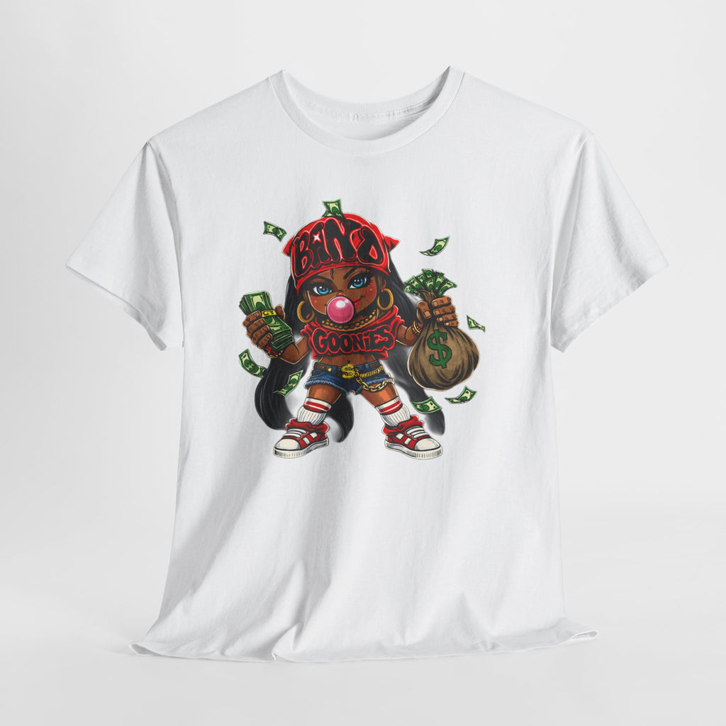 Heavy Cotton T-Shirt | Girl Goonie "Bubblegum Girl"