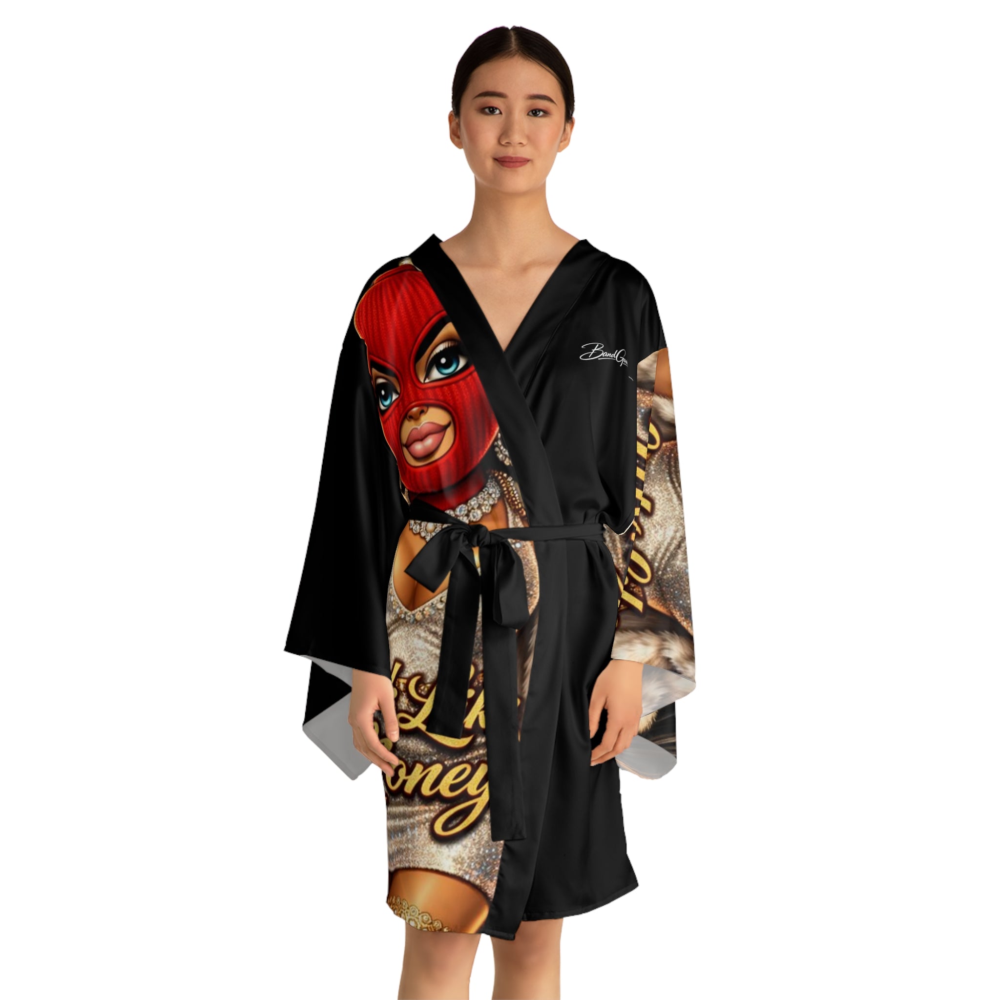 Long Sleeve Robe | Red Girl Goonie "Looks Like Money"