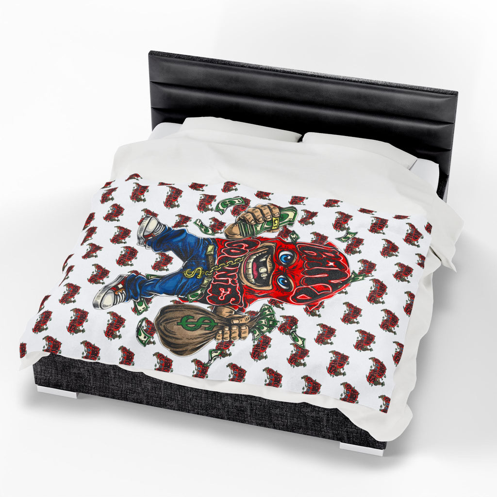 Velveteen Plush Blanket | Red Goonie