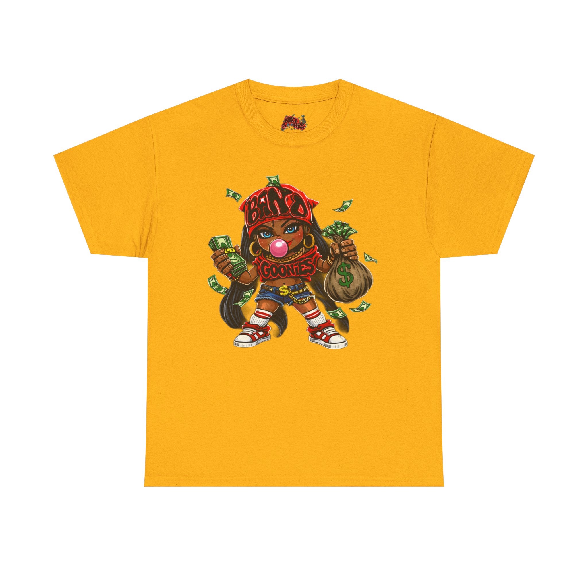 Heavy Cotton T-Shirt | Girl Goonie "Bubblegum Girl"