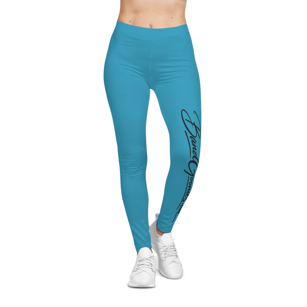 Women's Casual Leggings (Turquoise) | Band Goonie Branded