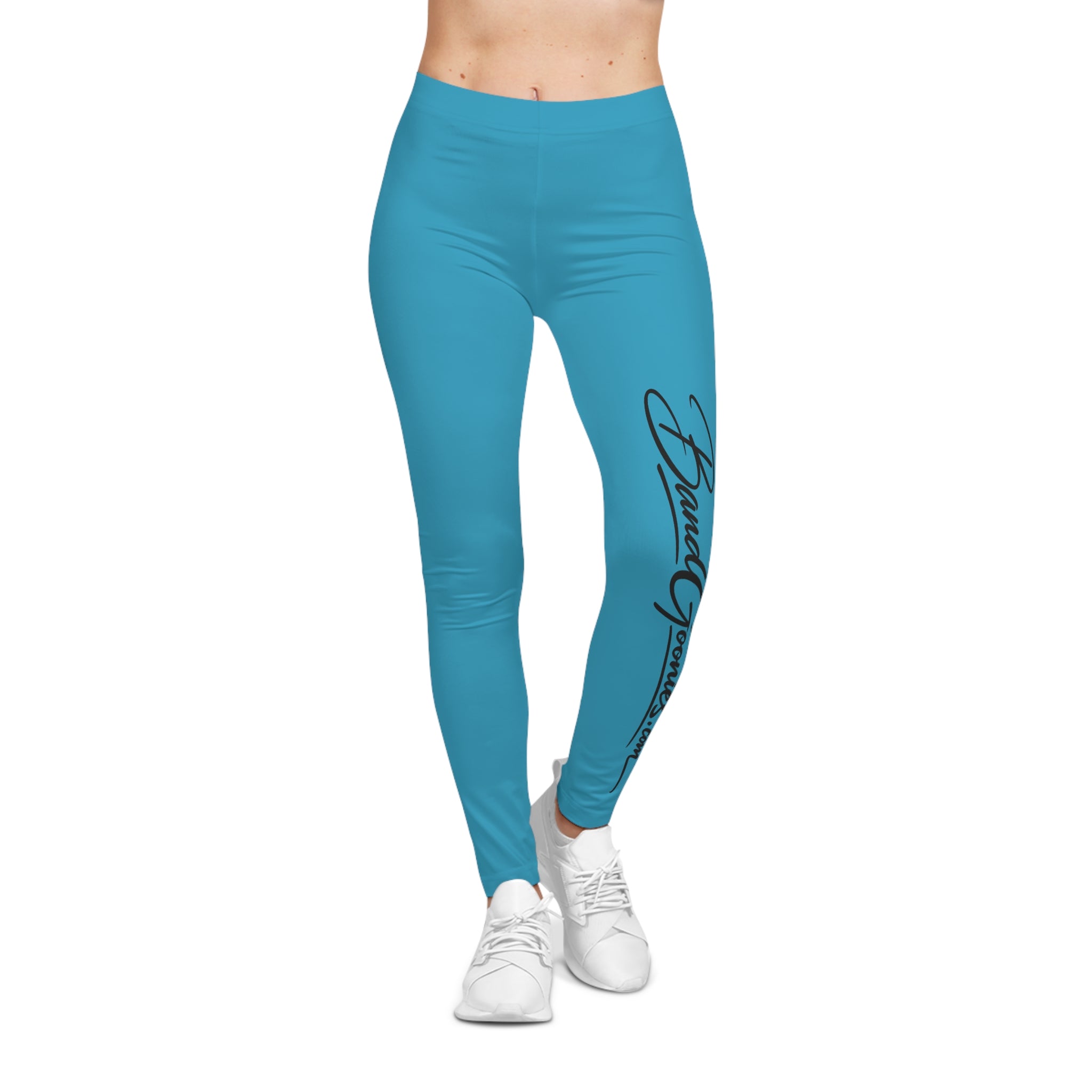 Women's Casual Leggings (Turquoise) | Band Goonie Branded