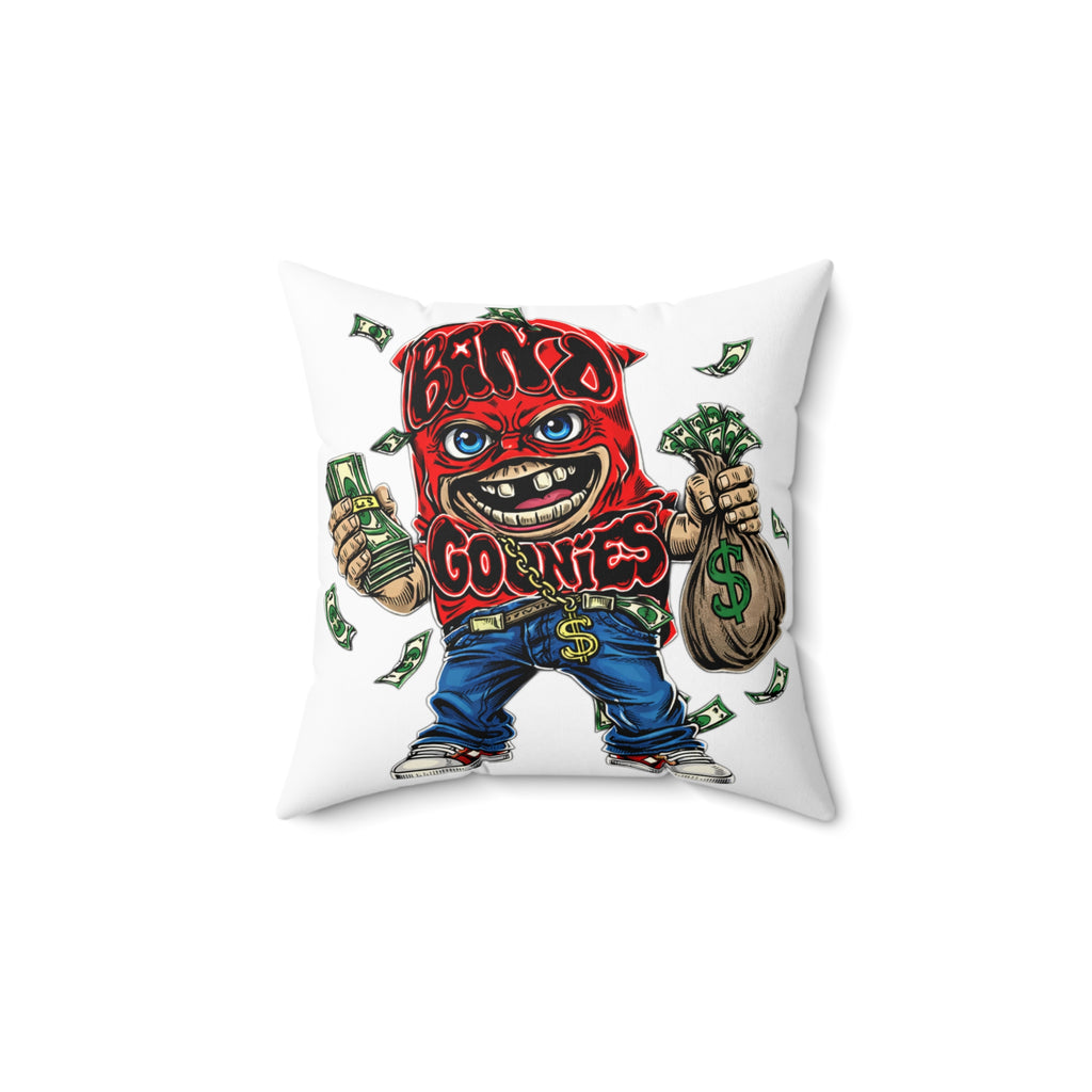 Spun Polyester Square Pillow | Red Goonie