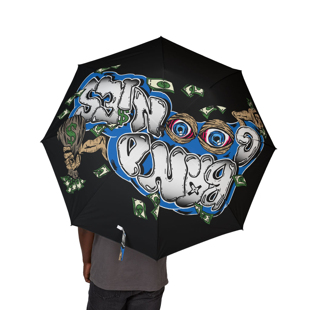 Semi-Automatic Foldable Umbrella (Black) | Blue Band Goonies