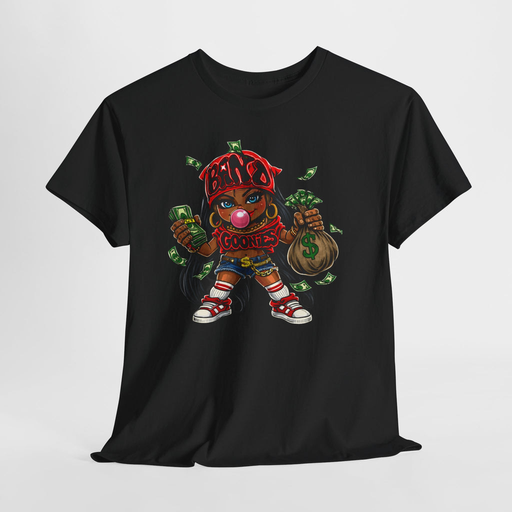 Heavy Cotton T-Shirt | Girl Goonie "Bubblegum Girl"