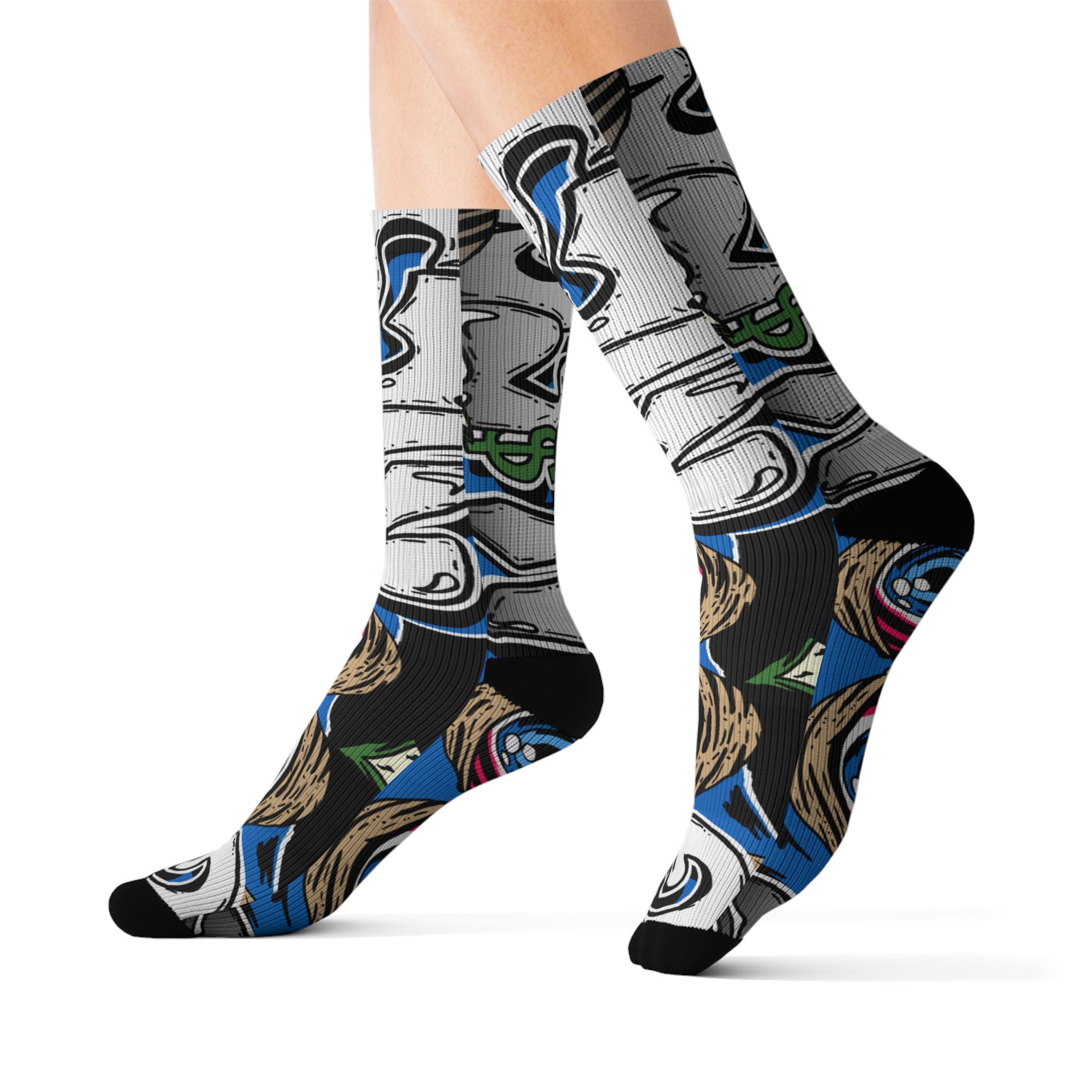 Blue Goonie Socks