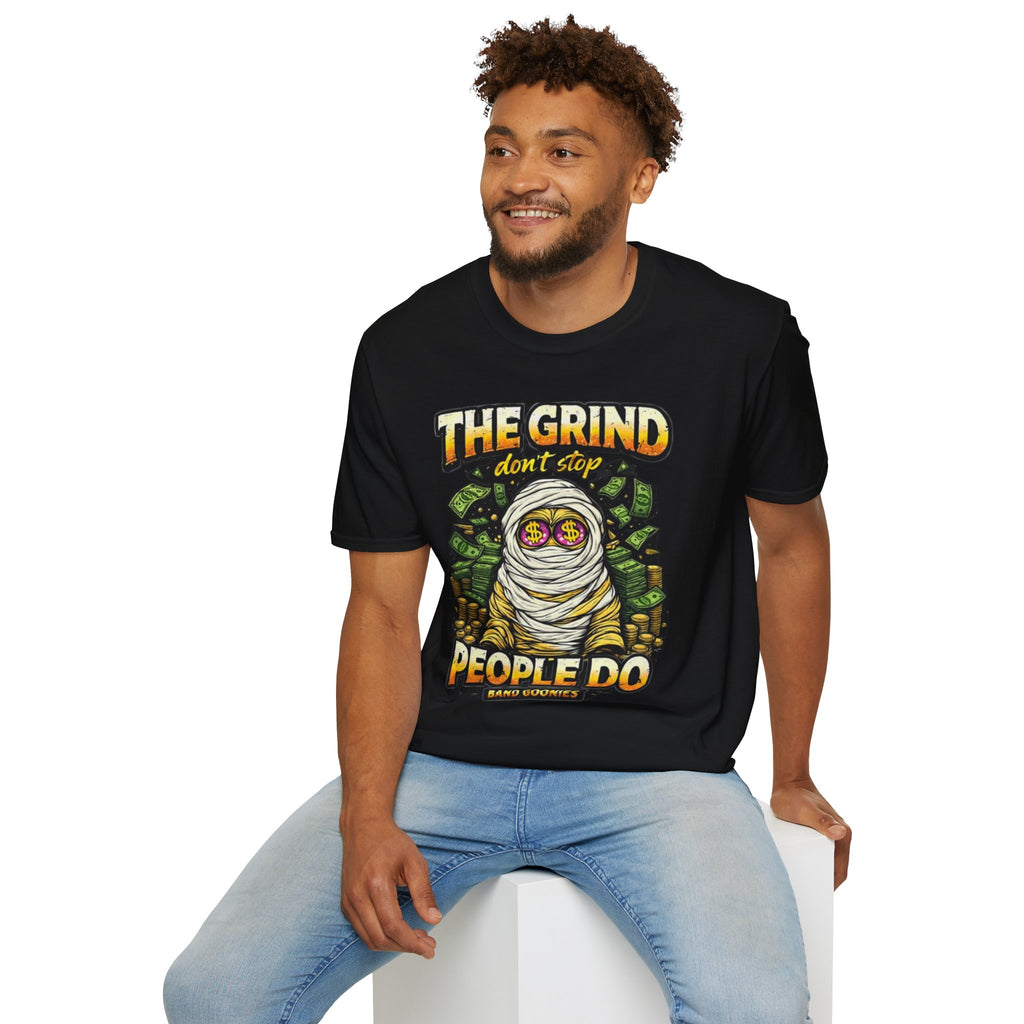Unisex Soft Style T-Shirt | OG Goonie "The Grind don't stop, People do"