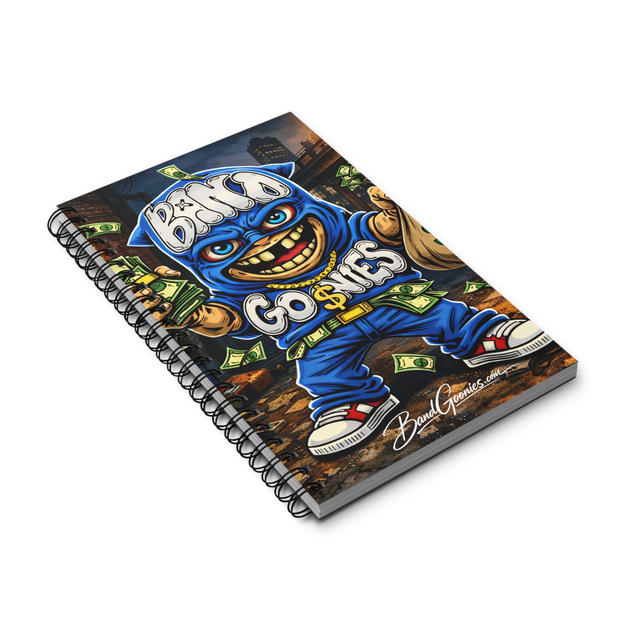 Blue Goonie (Front Design Only) Spiral Journal (80 Sheets)