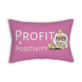 Polyester Pillow | OG Goonie "Profit & Positivity" (Pink)