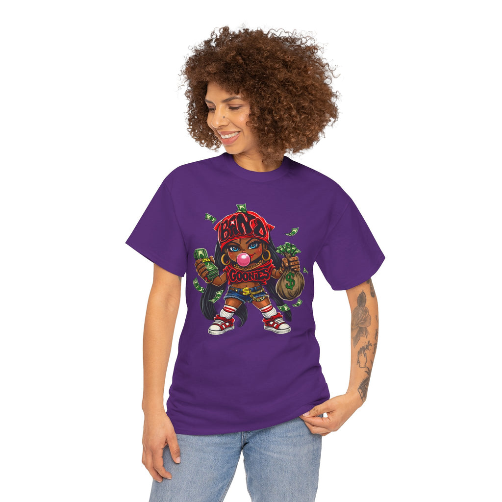 Heavy Cotton T-Shirt | Girl Goonie "Bubblegum Girl"