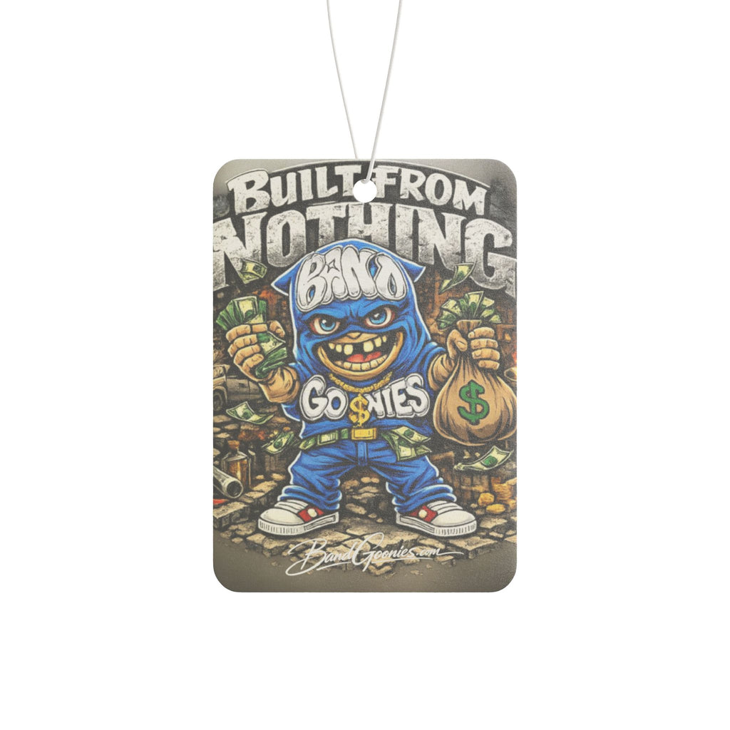 Car Air Freshener | Blue Goonie "Built from Nothing"