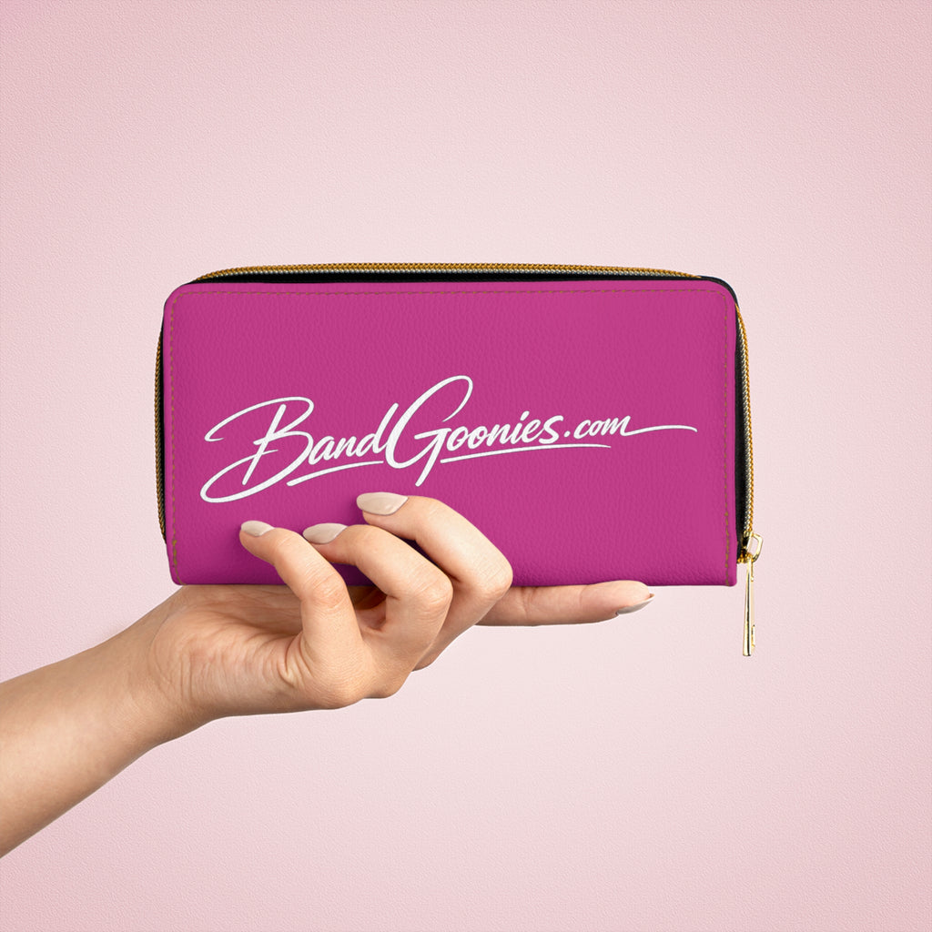 Zipper Wallet | Pink Girl Goonie "Cash, Lashes & Confidence"