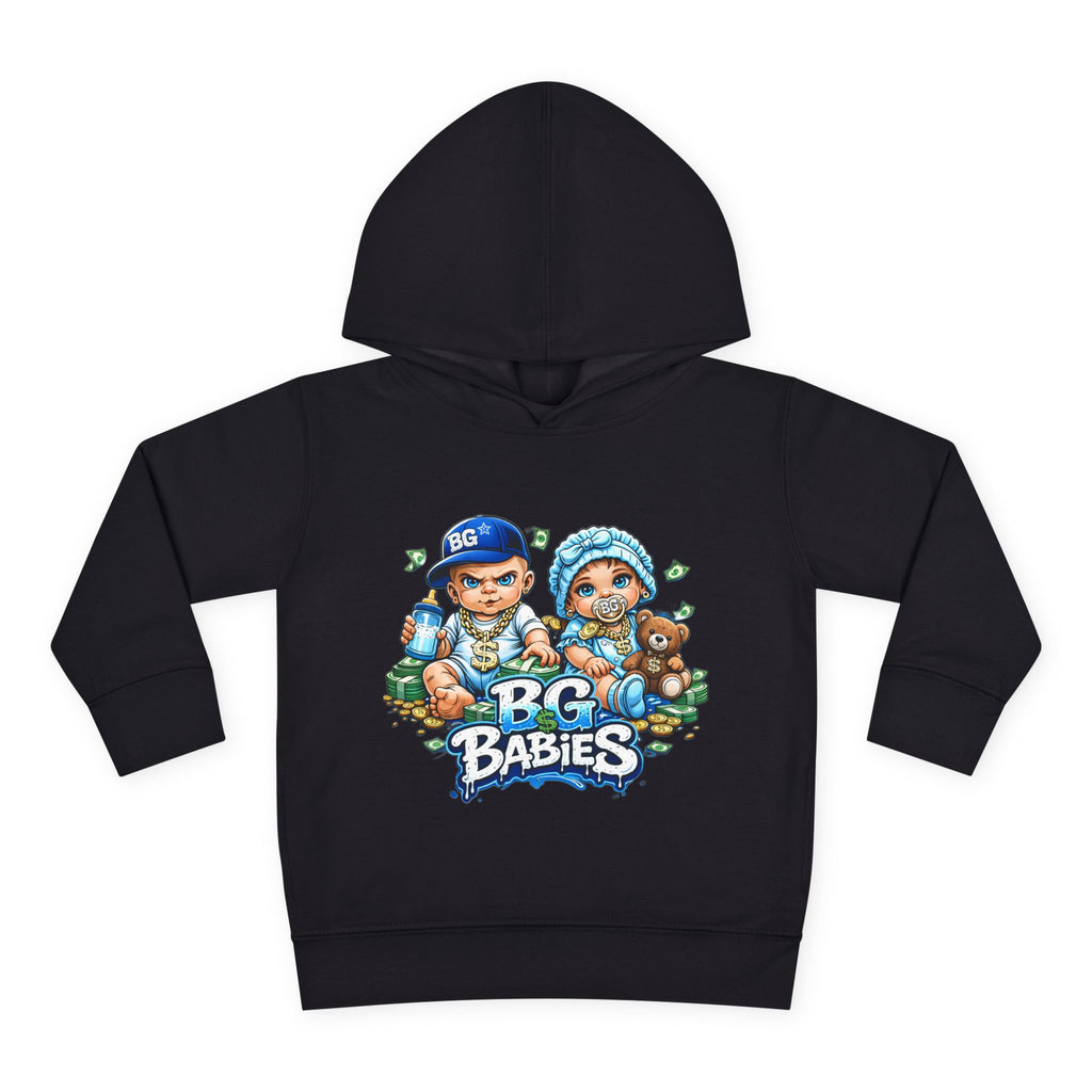 Toddler Pullover Fleece Hoodie | Blue BG Babies