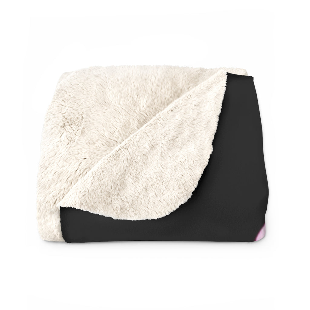 Sherpa Fleece Blanket | Pink Girl Goonie "Money Mindset"