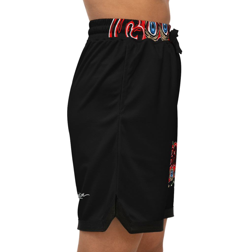 Basketball Rib Shorts (Black) | Red Band Goonies