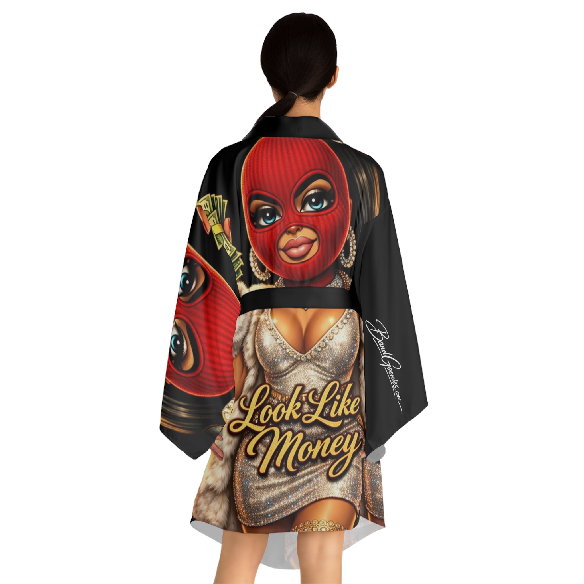 Long Sleeve Robe | Red Girl Goonie "Looks Like Money"