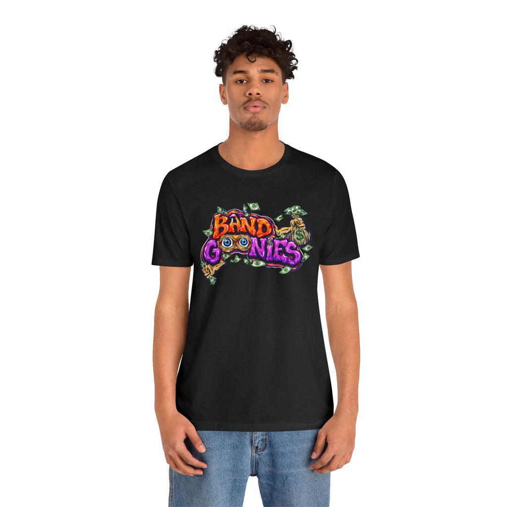Unisex Jersey Short Sleeve T-Shirt | Orange & Purple Band Goonies