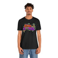 Unisex Jersey Short Sleeve T-Shirt | Orange & Purple Band Goonies