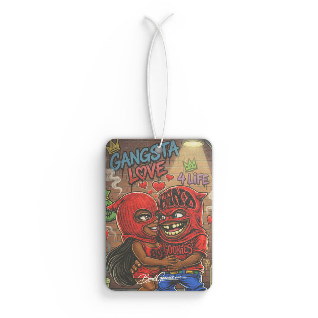 Love Car Air Freshener | Red Goonie Couple "Gangsta Love"