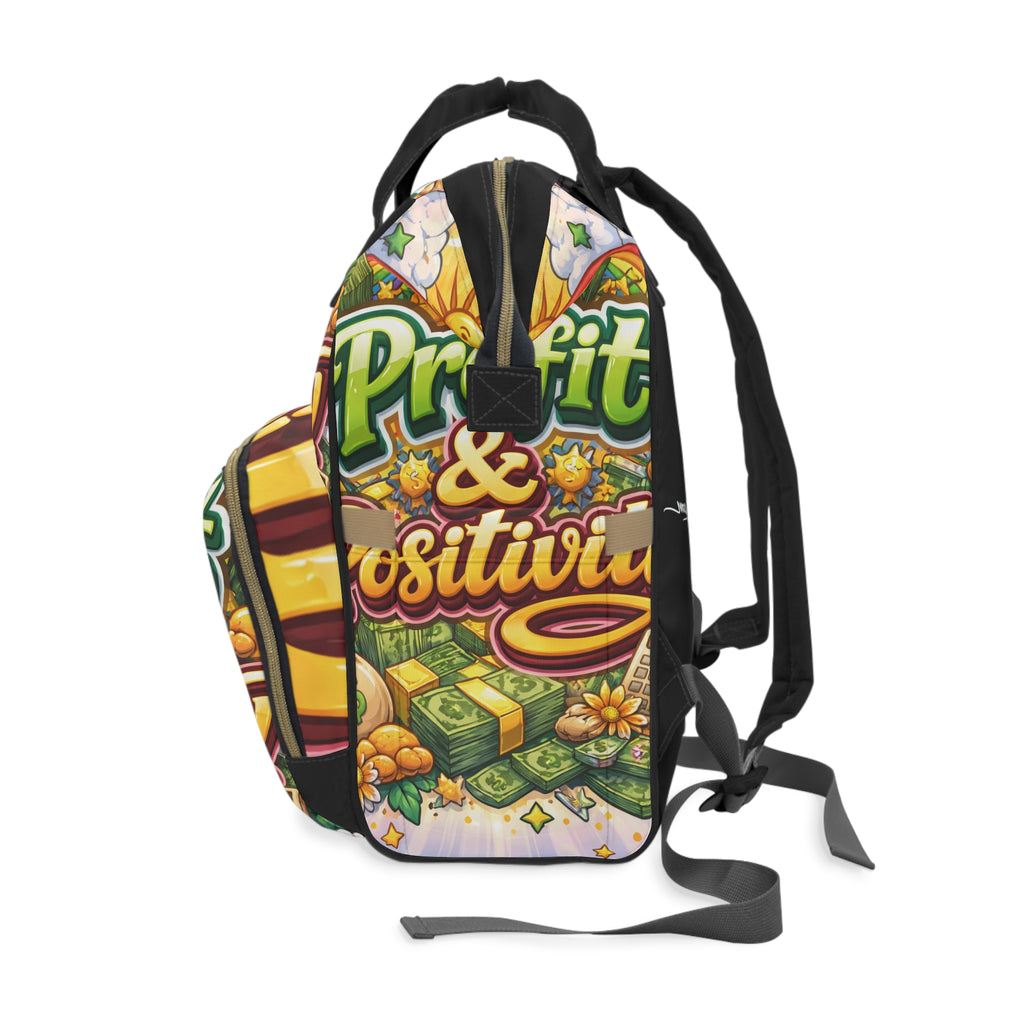 Multifunctional Diaper Backpack "Peace & Positivity"